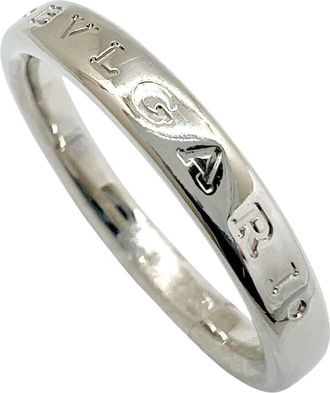 Bulgari Platinum Platinum 950 Band Ring (Pre-Owned)