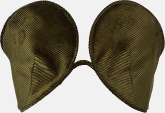 Jean Paul Gaultier Cotton corduroy crop top