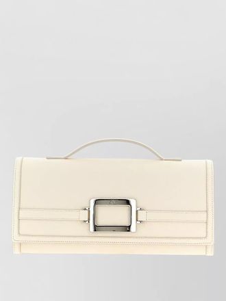 Roger Vivier leather clutch bag
