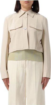 Fendi Mujer, Chaquetas, Beige, Talla: S
