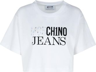 Moschino White Cotton T Shirt