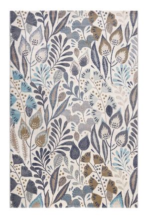 Esprit Alfombra de polipropileno, motivos florales azul 160x225, OEKO-TEX
