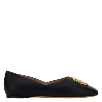 Bally Black Gerry Leather Ballet Flats