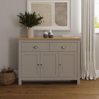 GFW Lancaster Large Sideboard in Grey