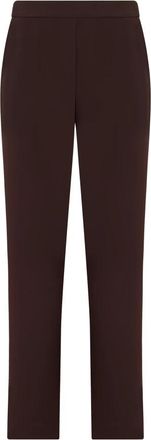 P.A.R.O.S.H. Elegante rechte broek met elastische tailleband - Dames - Chinos - Bruin - L - Polyester - Broeken