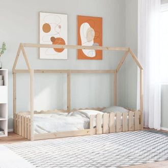 vidaXL Vidaxl - Cama Con Forma De Casa De Ni&ntilde;os Madera Maciza De Pino 80x200 Cm