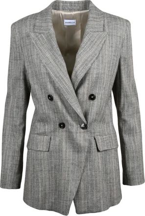 Marella Jassen, Dames, Grijs, S, Wol, ROB Jas