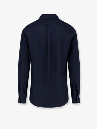 Dolce & Gabbana Mens Shirt Martini Blue Linen