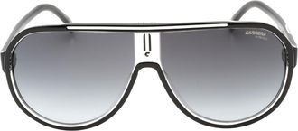 Carrera Mens Dark Grey SF Lens White Detail Black Sunglasses Polyamide - One Size