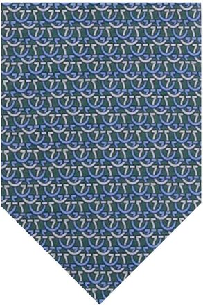 Ferragamo Green Gancini Logo Tie