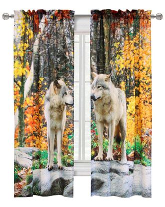 Habitat Photo Reels Digital Panoramic Print Curtain Panel Pair