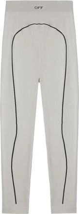 Off-white Leggings Off Stamp - Grigio