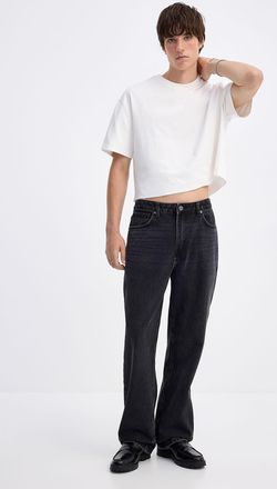 Djab Mens Black wash 5-pocket jean Wynwood fit - Relaxed