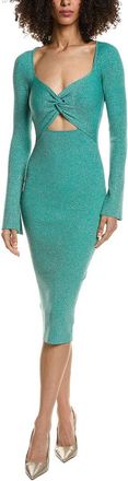 L'agence Boa Twisted Front Midi Dress