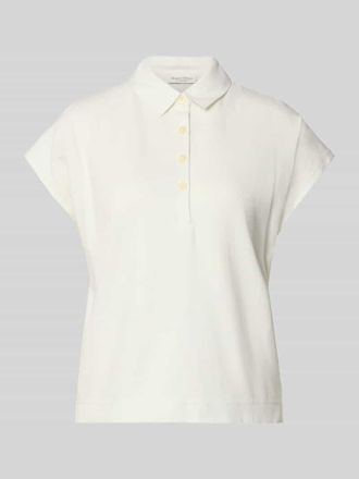 Marc O'Polo Loose Fit Poloshirt aus reiner Baumwolle in Hellgrau, Gr&ouml;&szlig;e XXL