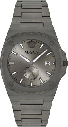 Versace Tolomeo Mens Gun Watch VE0V00625 - Dark Grey Stainless Steel - One Size