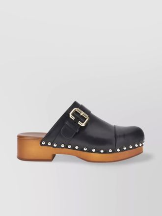 Chlo&eacute; leather mules