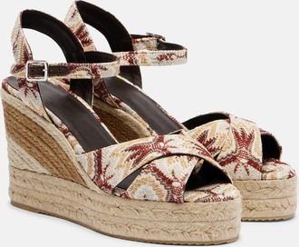 Missoni Carmen 110 lame espadrille wedges