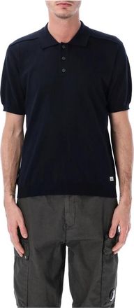 C.P. Company S/S Polo Sweater - Heren - Polos - Blauw - L - Katoen - Tops