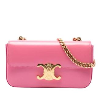 Celine Pre-owned Vintage Leren Schoudertas - Dames - Vintage Schoudertas - Roze - ONE Size - Leer - Vintage