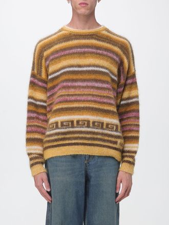 Isabel Marant Maglia girocollo in misto lana vergine a righe multicolor con spalle scese