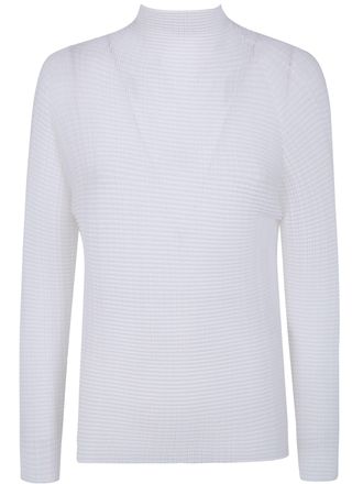 Issey Miyake Wooly Pleats Bk Wt 66 Shirt