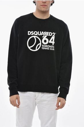 Dsquared2 Crew Neck TENNIS CLUB Sweatshirt with Front Print size Xxl
