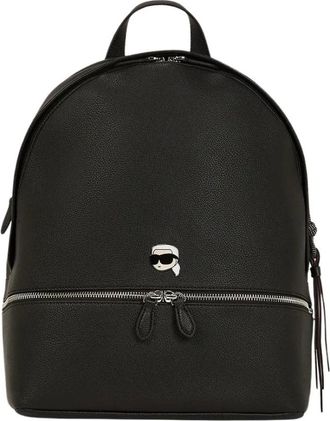 Karl Lagerfeld Ikon Rugzak - Dames - Tassen - Zwart - Maat: ONE Size Synthetisch