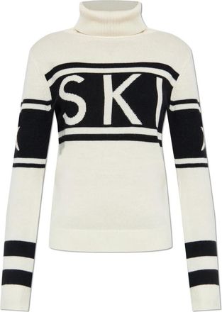 Perfect Moment Schild Sweater - Dames - Coltruien - Wit - M - Wol - Truien & Vesten