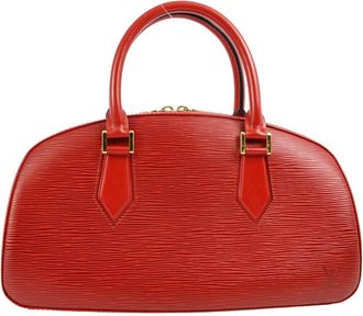 Louis Vuitton Jasmin Bag Epi Leather Red Leather Handbag (Pre-Owned)