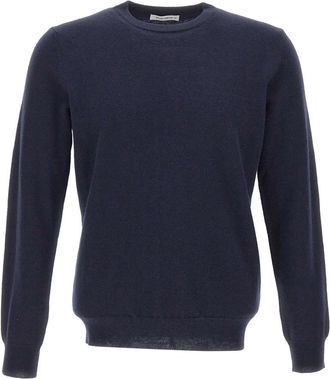 KANGRA Trui met ronde hals - Heren - Ronde hals truien - Blauw - M - Wol - Truien & Vesten