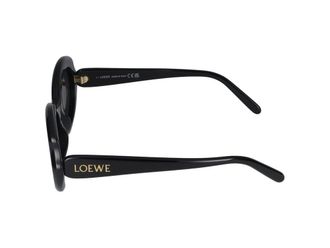 Loewe LW40147I Rounded Acetate Sunglasses - Black