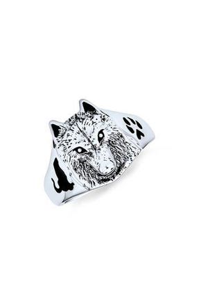 Bling Jewelry Mens Animal Hunter Statement Ring in Silver at Nordstrom Rack, Size 9