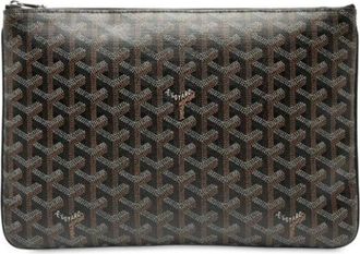 Goyard Pre-owned Vintage Plastic Clutch - Dames - Vintage Clutch - Bruin - ONE Size - Vintage