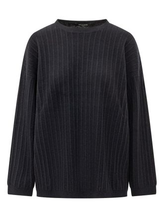 Fabiana Filippi Black Knitted Crew Neck Sweater