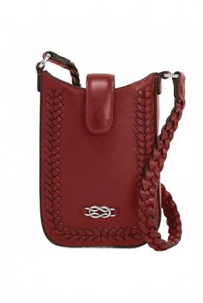 Brighton Womens Interlok Harmony Phone Organizer Bag In Chili Pepper