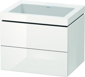 Duravit Duravit - Lavamanos L-cube Con Base Mural, 60x48 Cm, 2 Cajones, Sin