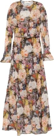 Zimmermann Alchemy Sheath Maxi Jurk - Dames - Avondkleed - Veelkleurig - XS - Linnen - Kleedjes
