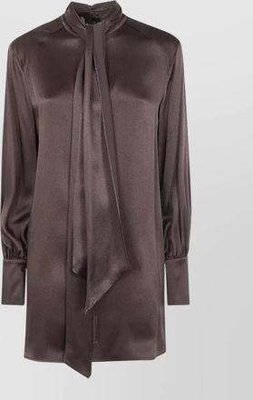 Semicouture satin mini dress