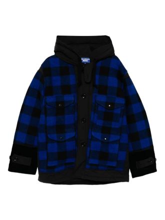 Junya Watanabe x Filson checked quilted jacket - men - Polyester/Wool/Polyester - L - Black