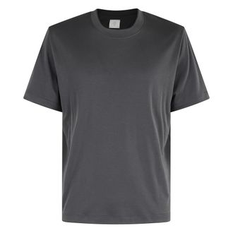 Eleventy T-Shirts, male, Gray, Size: XL Anthracite Round Neck T-Shirt