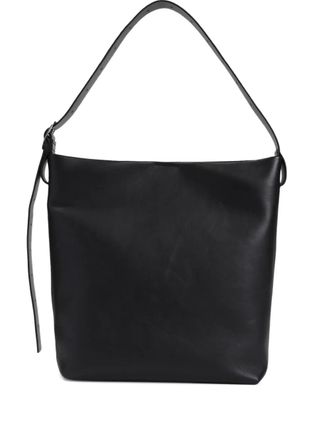 Jil Sander leather shoulder bag - Black