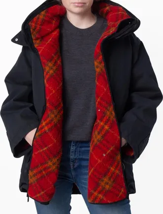Burberry Womens Detachable Warmer Cotton Parka, Size XX-Small