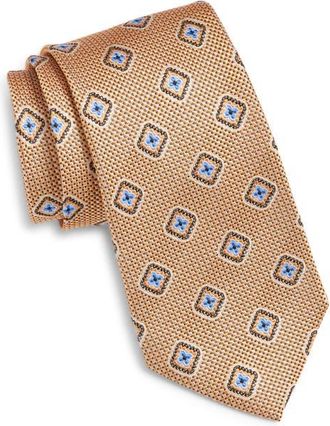 Nordstrom Medallion Silk Tie in Yellow at Nordstrom