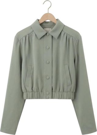 Lina Locchi Ll-Alberta Blazer - Dames - Bomber jackets - Groen - S - Polyester - Jassen