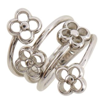 Louis Vuitton Silver Metal Band Ring (Pre-Owned)