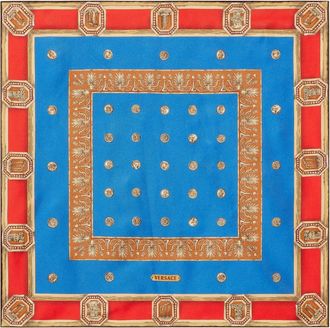 Versace Printed silk twill scarf