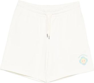 Casablanca Smiley shorts met trekkoord - Wit