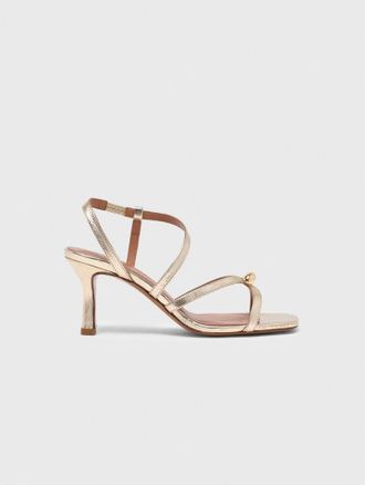 Maje Metallic Multi-strap Sandals - Light Gold - Maje