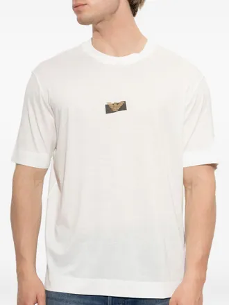 Emporio Armani Logo-Patch T-Shirt - White